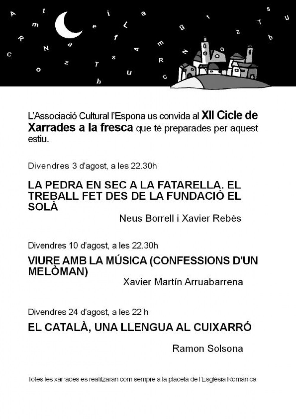 XII Cicle de xarrades a la fresca (2012)