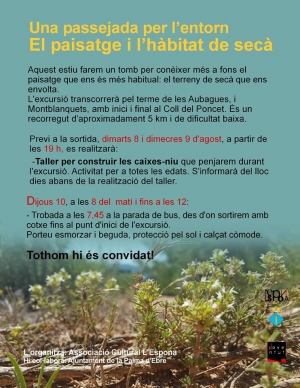 Una passejada per l'entorn. El paisatge i l'hàbitat de secà