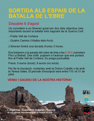 Sortida als espais de la batalla de l'Ebre