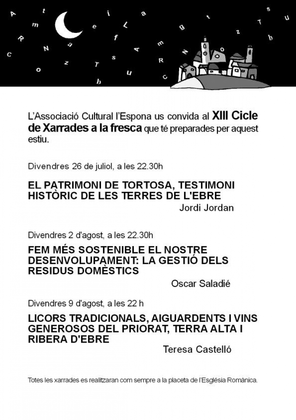 XIII Cicle de xarrades a la fresca (2013)