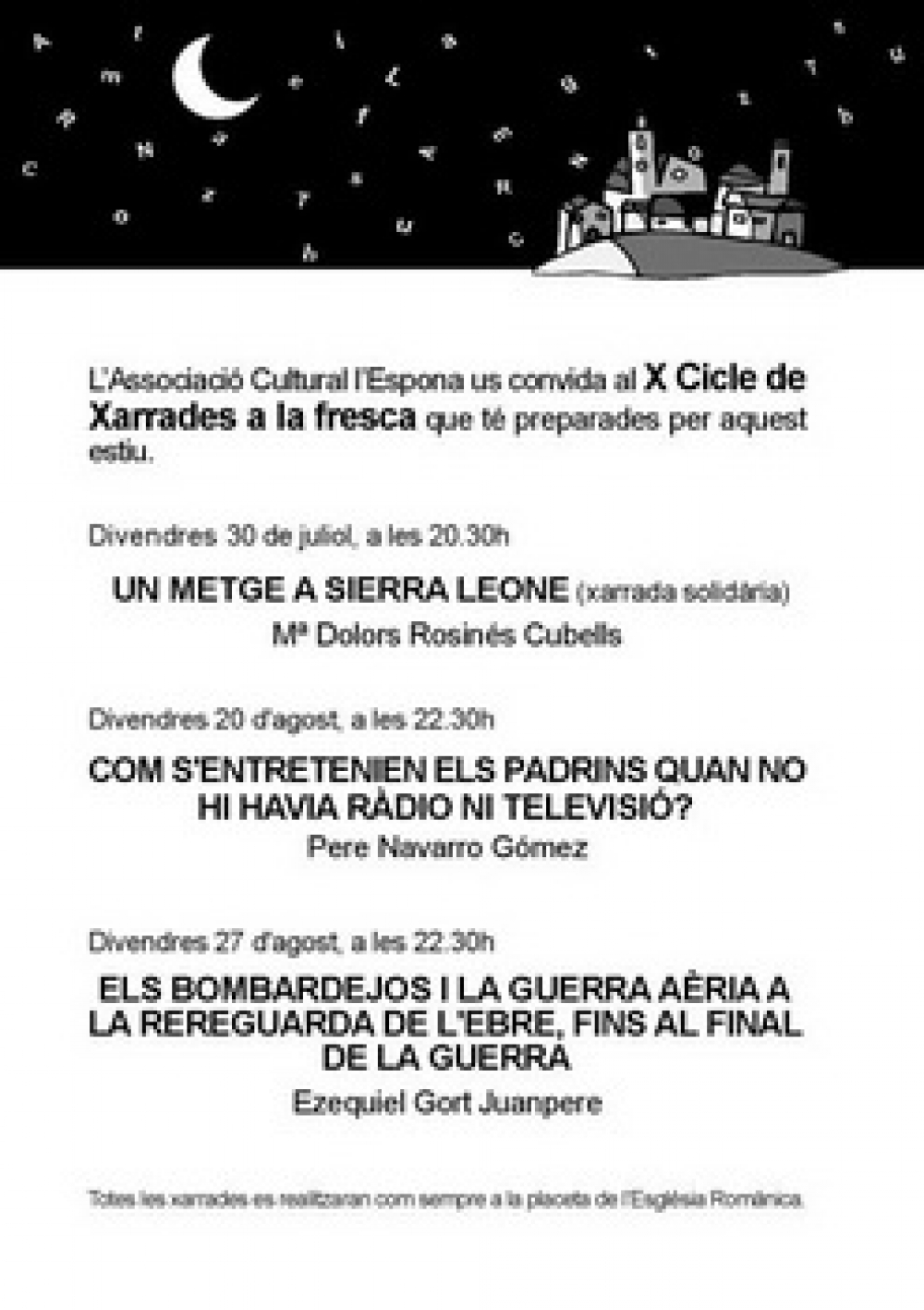 X Cicle de xarrades a la fresca (2010)