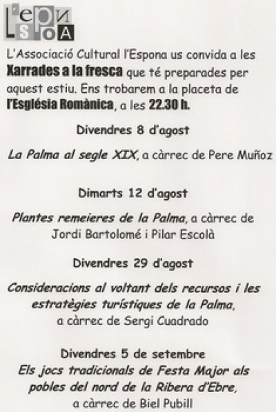 III Cicle de xarrades a la fresca (2003)