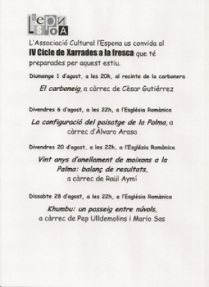 IV Cicle de xarrades a la fresca (2004)