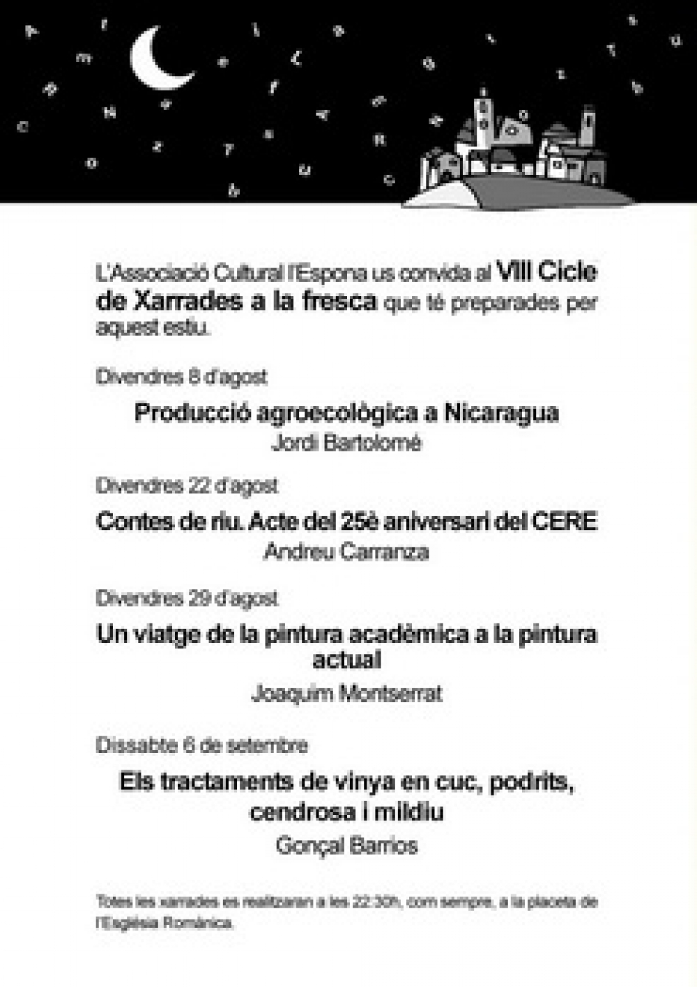 VIII Cicle de xarrades a la fresca (2008)